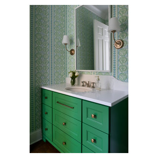 White Bear - Lakeside Luxury New Home - Beach Style - Powder Room ...