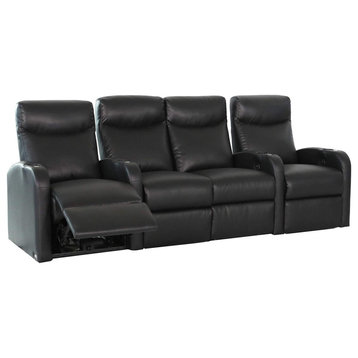 Home Theater Seating Set of 4 - Black