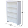 Shaker Bookcase - 48"H  White