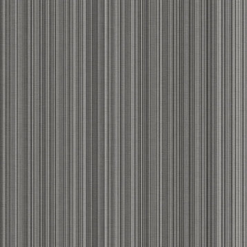 Narrow Stripe Pattern Wallpaper, Gray, 1 Bolt