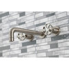 KS8028RX Two-Handle Wall Mount Tub Faucet, Brushed Nickel