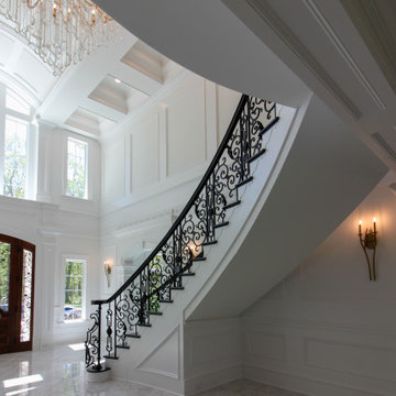 92_Grand Double Staircase in Exquisite Custom Home, Great Falls VA 22066