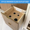 Style Drawer 18 Flush, In-Drawer Powering Outlet, 2 AC GFCI Outlets