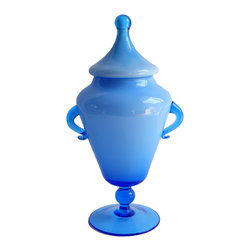 EMPOLI BLUE APOTHECARY LIDDED JAR - Vases