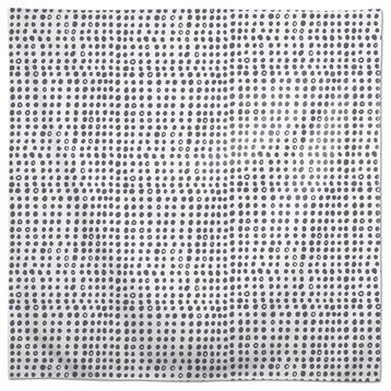Drawn Dots Dark Gray 58x58 Tablecloth
