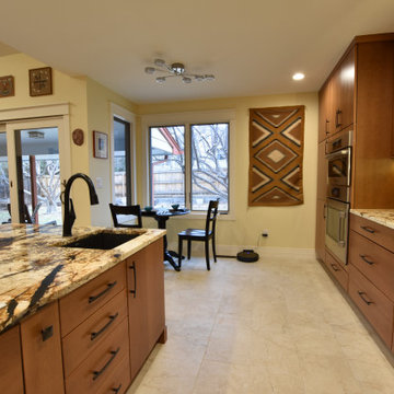 Southwest inspired transitional main floor remodel and pool addition