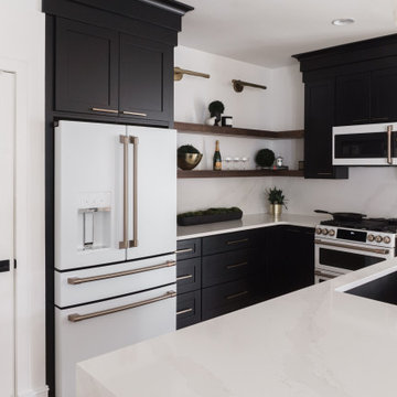 Marietta Sleek and Modern Black kitchen