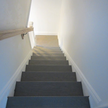 PORT WASHINGTON REFINISH: CUSTOM GREY STAIN & 3 COATS BONA NATURALE EXTRA MATTE