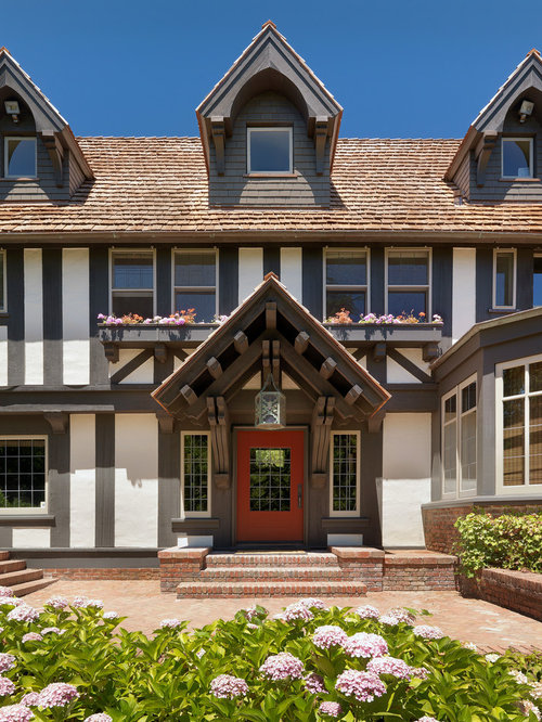 Tudor Front Door Houzz   Ba41c2fd0fd64ba4 3489 W500 H666 B0 P0  Traditional Exterior 