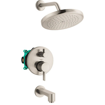 Hansgrohe 04908 Croma Tub and Shower Trim Package - Brushed Nickel