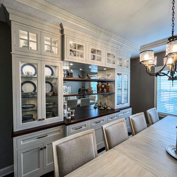 Gorgeous Dining Room with Buffet Cabinetry