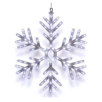 Hanging LED Snowflake Decor, 25"