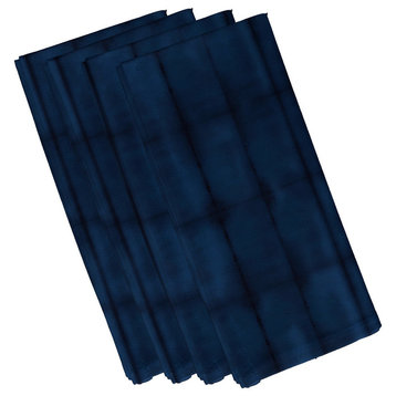Pool, Stripe Print Napkin, Set of 4, Navy Blue