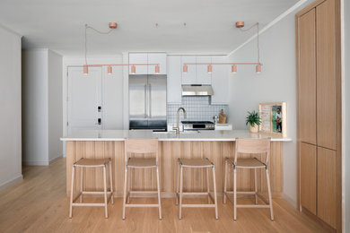 Inspiration for a scandinavian kitchen remodel in New York
