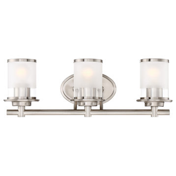 Designers Fountain 6693 Essence 3 Light 23"W Bathroom Vanity - Satin Platinum