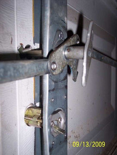 Old Manual Garage Door Lock