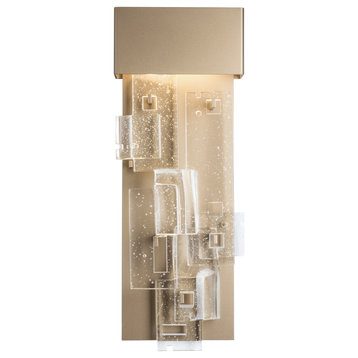 Hubbardton Forge 403082-84-II Fusion Large LED Sconce in Soft Gold