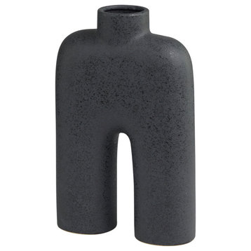 Contemporary Black Ceramic Vase 563304