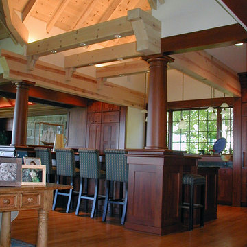 Comfortable kitchen.