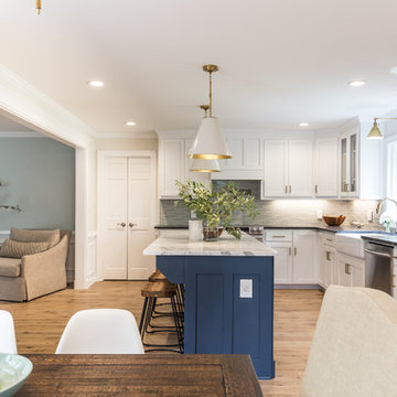 Silver Haze Wave Kitchen Backsplash