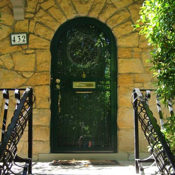 Custom Round Top Security Storm Door