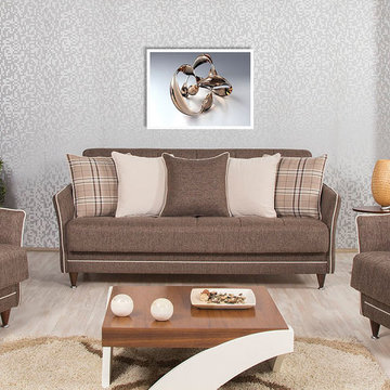 Bellina Design Sofa Bed | Kalinka Brown