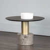 Monaco Coffee Table, Gold/Charcoal Gray