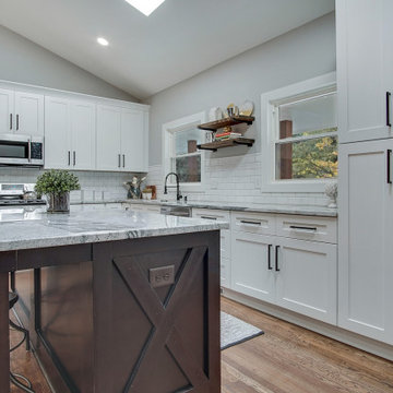 Bright Kitchen with Oversized Island