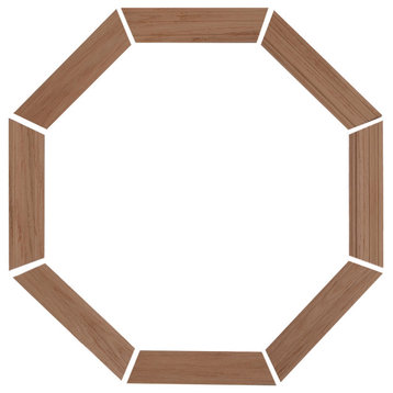 Trim Kit For Large Wood Vent Octagon Window, Oak