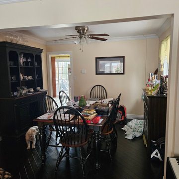 Haliburton Kitchen in Marine Blue-Before