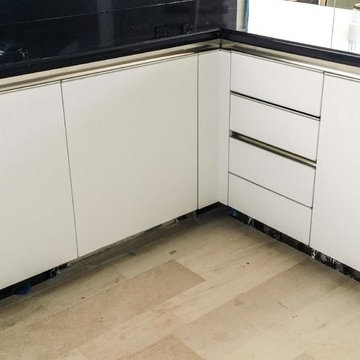 Jade Brickell Private condo - Kitchen wrap with architectural film.