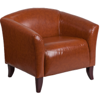 Hercules Imperial Series Cognac Leather Chair