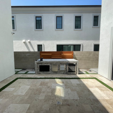 An Upgraded Courtyard with a focus on Indoor Outdoor Living