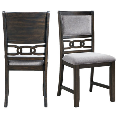 Taylor Standard Height Side Chair Set, Walnut