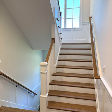 Project #141 | Timeless Switchback Staircase with Traditional Box Newels