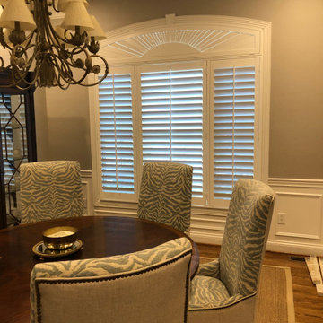 Custom Plantation Shutters — Lexington Dining Room