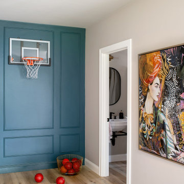 Oak Hill |Custom Basketball Hoop Feature Wall