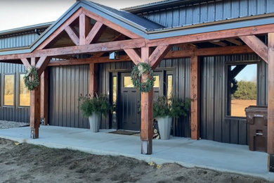 Example of a trendy exterior home design in Detroit