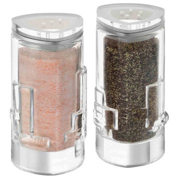 Revere Crystal Salt and Pepper Shakers -, Set of 2