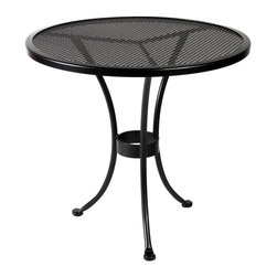 Bistro Round Mesh Dining Table - Outdoor Pub And Bistro Tables
