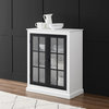 Cecily Stackable Storage Pantry White/Matte Black