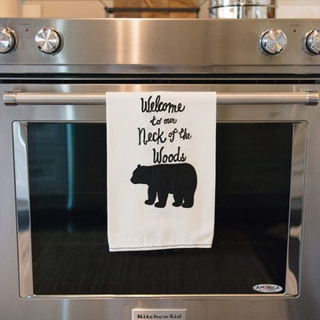 Welcome to our Neck of the Woods Tea Towel