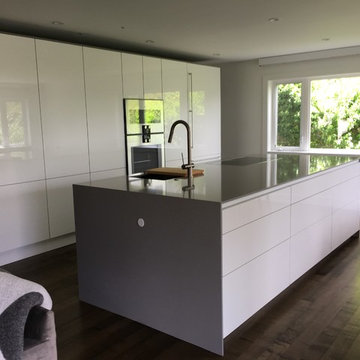 White Poggenpohl Kitchen and Laundry
