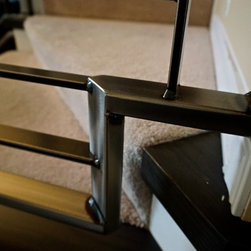 Modern Horizontal Wood capped Rails - Home Decor