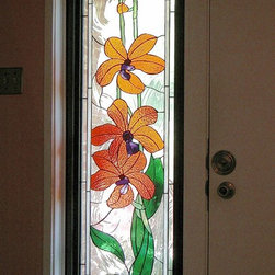 Bermuda Orchid - Stained Glass Panels