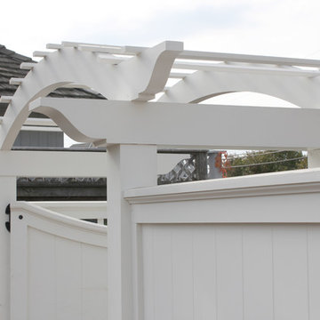 Custom PVC Gate with Arbor