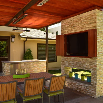 Pergola and TV Wall