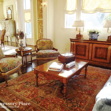 Houston Traditional Living Room: Greta Hall - Designer