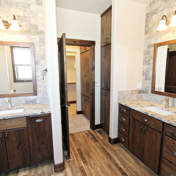 Dark Walnut Bathroom Cabinets, Kimberly, Idaho