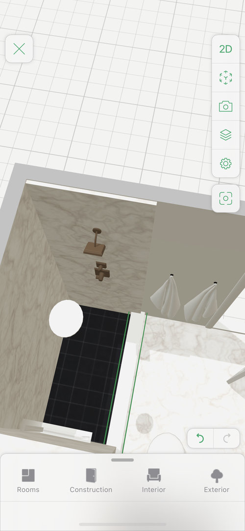 Which way should shower doors swing